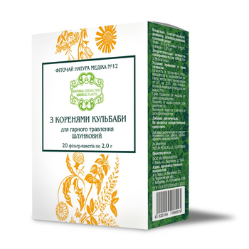 Natura Medica, Фиточай НМ с корнями одуванчика для хорошего пищеварения, 20 фильтр-пакетиков по 2 г (NMD-09067)