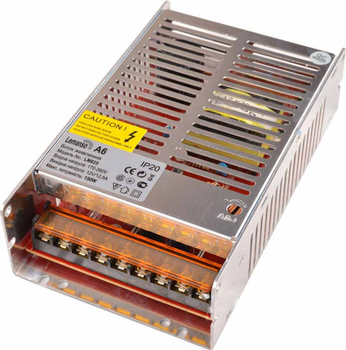 Блок питания металл для светодиодной ленты 150W 12V IP20 165x99x44mm LEMANSO LM825