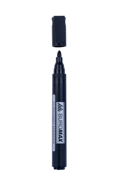 Маркер для флипчартов Buromax на водной основе 2мм черный (BM.8810-01)