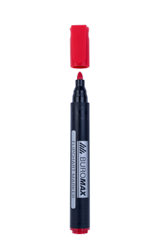 Маркер для фліпчартів BUROMAX 1шт, 2мм, червоний (BM.8810-05)