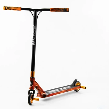 Самокат трюковый Best Scooter HIC-система, пеги, алюминиевый диск и дека, принт. Fire (105676)