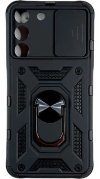 Чехол Camshield c кольцом-подставкой на Samsung Galaxy S22 черный