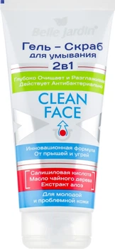 Гель-скраб для вмивання 2в1 - Belle Jardin Clean Face 200ml (338517-7382)