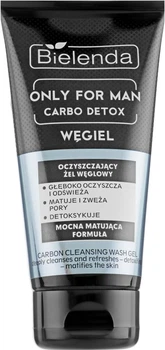 Очищаючий гель з активованим вугіллям - Bielenda Carbo Detox Only For Men 150g (403715-64899)