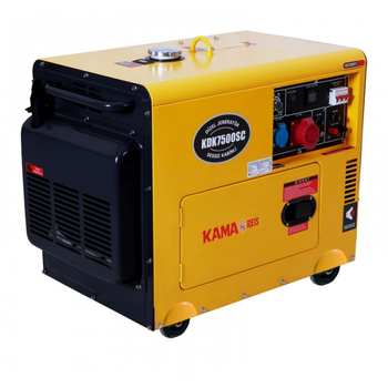 Генератор дизельний KAMA KDK-7500-SC 6,9 кВА, 1 фаза, електростартер, Туреччина