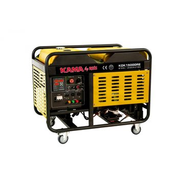 Генератор дизельний KAMA KDK-15000-RE 15 кВА, 1 фаза, електростартер, Туреччина