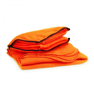Плед-подушка из флиса 120х180 см Discover Warm Оранжевый