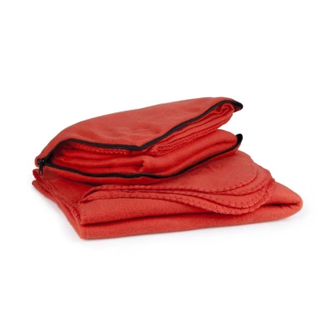 Плед-подушка из флиса 120х180 см Discover Warm Красный