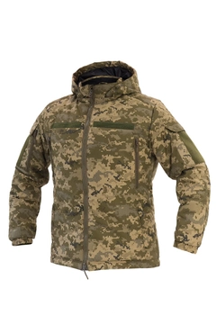 Куртка зимняя тактическая на молнии с капюшоном M polk pixel