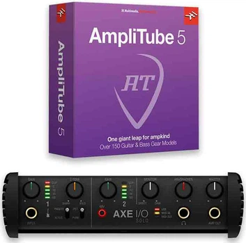 Аудиоинтерфейс для компьютера IK MULTIMEDIA AXE I/O Solo + AmpliTube 5 Bundle
