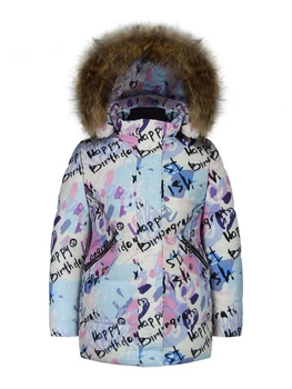 Пальто зимове YC Kids 2282 128 см Різнокольоровий