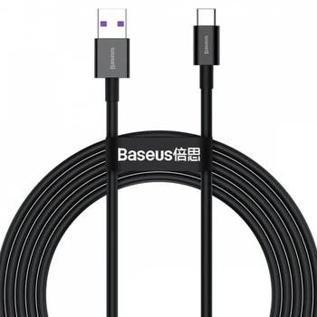 Дата кабель Baseus Superior Series Fast Charging USB to Type-C PD 66W (2m) (Чорний) (136541)
