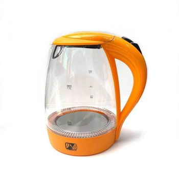 Скляний електрочайник Promotec PM-810D Помаранчевий