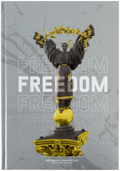 Книга записна Axent А4 Freedom 96 аркушів клітинка сіра (8422-550-A)