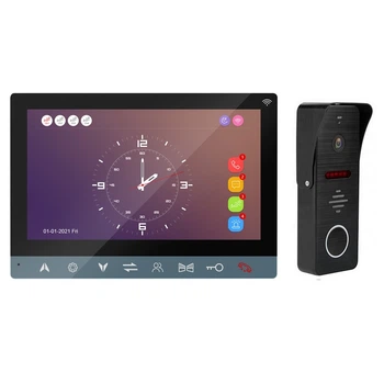 Комплект Wi-Fi Видеодомофон&nbsp;MT-TUYA 95710H Диагональ 7" (18cм) Вызывная панель 94206 1000TVL (black)