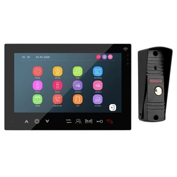 Комплект Wi-Fi Видеодомофон&nbsp;MT-TUYA 95708H Диагональ 7" (18cм) Вызывная панель 94201 600TVL (black)