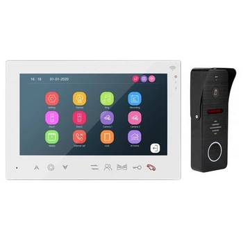 Комплект Wi-Fi Видеодомофон&nbsp;MT-TUYA 95708H Диагональ 7" (18cм) Вызывная панель 94206 1000TVL (white)