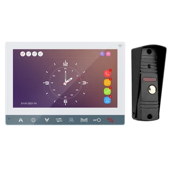 Комплект Wi-Fi Видеодомофон&nbsp;MT-TUYA 95710H Диагональ 7" (18cм) Вызывная панель 94201 600TVL (white)