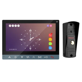 Комплект Wi-Fi Видеодомофон&nbsp;MT-TUYA 95710H Диагональ 7" (18cм) Вызывная панель 94201 600TVL (black)