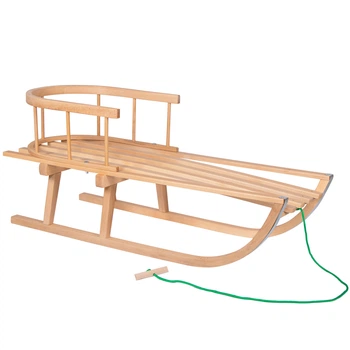 Деревянные санки 90 x 35 x 21 см Springos Бежевый (2000002089186)