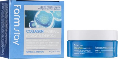 Патчи для глаз с коллагеном - FarmStay Water Full Hydrogel Eye Patch 60шт (603315-1141)