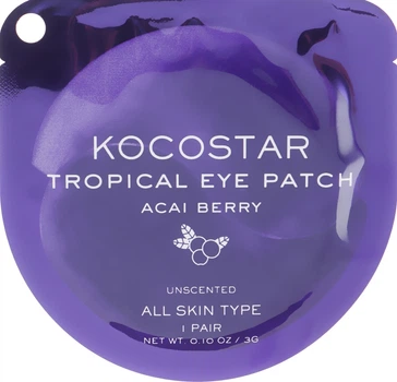 Гидрогелевые патчи с экстрактом ягод Асаи - Kocostar Tropical Eye Patch Acai Berry 60шт (615869-10160)