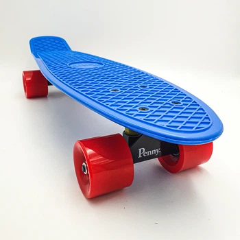 Пенни борд скейт 55х15см до 80кг ABEC 7 матовые колеса скейтборд Penny Board Pastel Series синий