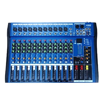 Пульт аудио микшер активный 12канальный профессиональный UKC MX-1206USB