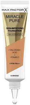Тональна основа Max Factor Miracle Pure Skin-Improving SPF30 Lifeproof 80-Bronze 30 мл (3616302638765)