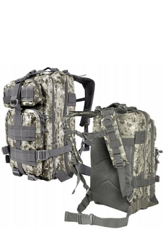 Військово-рюкзак сумка на плечі ранець 28 л Піксель зелений