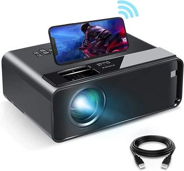 Мультимедийный портативный проектор ELEPHAS W13 FullHD LED 4800 Лм Wi-Fi Черный