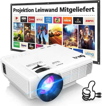 Мультимедійний домашній проектор DR. Q ‎HI-04 HD LED 6000 Лм HDMI USB