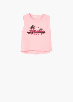 Майка Mango L Розовый 14000748_hermosa_16