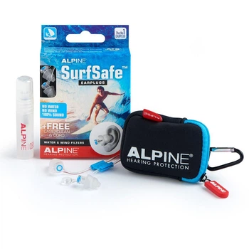 Беруши для серфинга, плавания Alpine SurfSafe + Venitex + спрей + шнур (A-12007)
