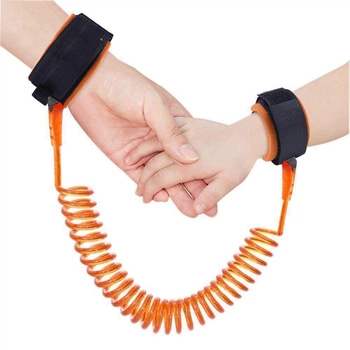 Детские вожжи SUNROZ Child Anti Lost Strap поводок для детей 2 м Оранжевый (SUN1236)