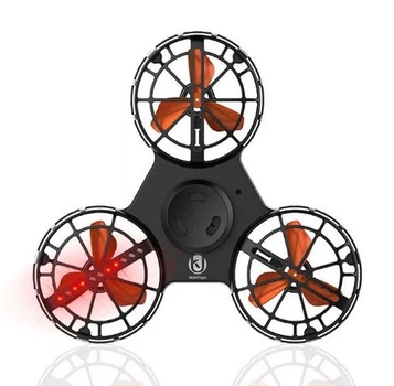 Летающий спиннер BONITOYS F1 + Happy Halloween игрушка-антистресс с подсветкой LED Черный (SUN5018)