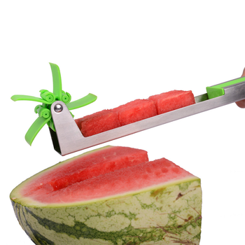 Пристосування для нарізки кавуна і дині SUNROZ Watermelon Slicer чимось слайсер Зелений (SUN4801)