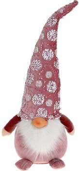 Мягкая игрушка Гном 24х18х60см, розовый с пайетками (BD-877-225)