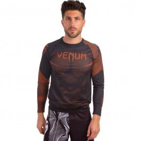 Комплект компрессионный мужской лонгслив и штаны VNM CO-8136-8236 XL черный-коричневый