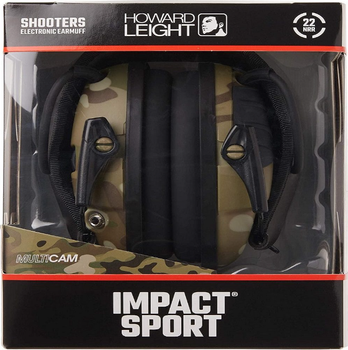 Наушники с активным шумоподавлением для стрельбы Impact Sport R-02526 Camo