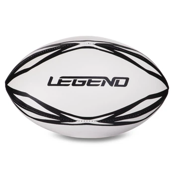 Мяч для регби резиновый LEGEND FB-3299 №3 белый-черный