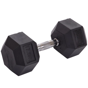 Гантель цельная шестигранная Zelart TA-2679-17,5 1шт 17,5кг