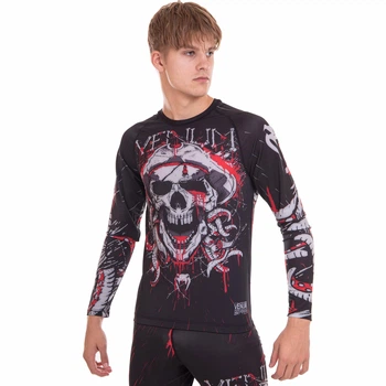 Рашгард з довгим рукавом VNM 8146 розмір: 2XL (50-52), чорний-білий-червоний
