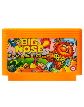 Игра RMC Famicom Dendy Big Nose Freaks Out 90х Английская Версия Только Картридж Б/У