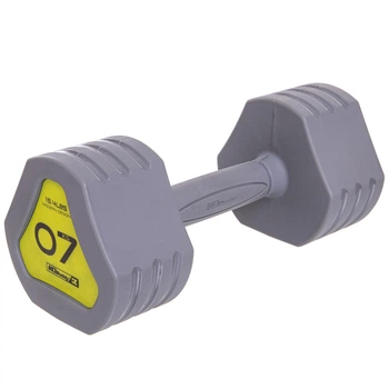 Гантель TPU Zelart TA-2678-7 (1шт, 7кг, серый цвет)
