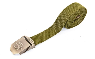 Ремінь тактичний Україна Tactical Belt TY-6663 Матеріал: нейлон, метал. Розмір: 125*3,5 см. Колір: Оливковий