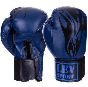 Перчатки боксерские LEV UR LV-2958 КЛАСС 12 унций синий