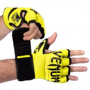 Перчатки для смешанных единоборств MMA VNM BO-5699 L желтый