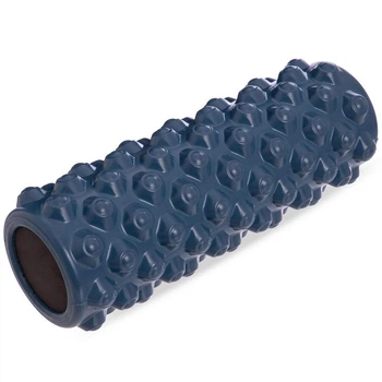 Роллер для йоги и пилатеса Grid Bubble Roller FI-6672-BUBBLE 45см синий