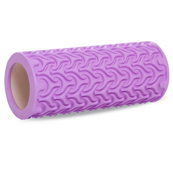 Роллер для йоги и пилатеса Grid Roller FI-1470 33см фиолетовый